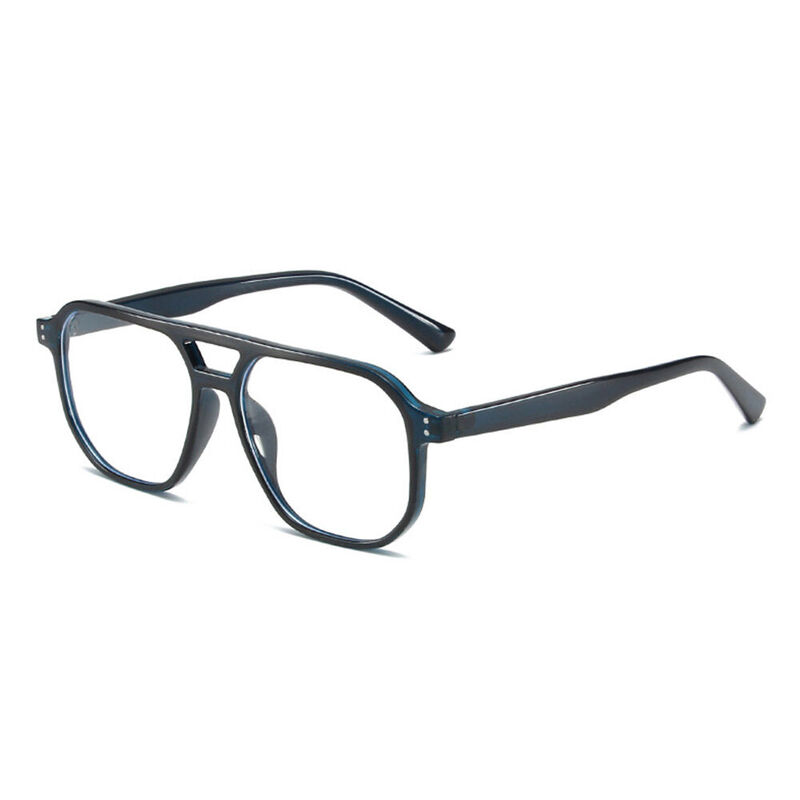 Truda Aviator Black Blue Glasses