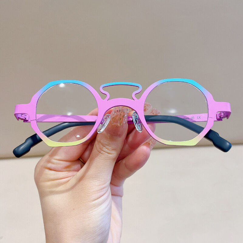 Matre Geometric Light Purple Glasses