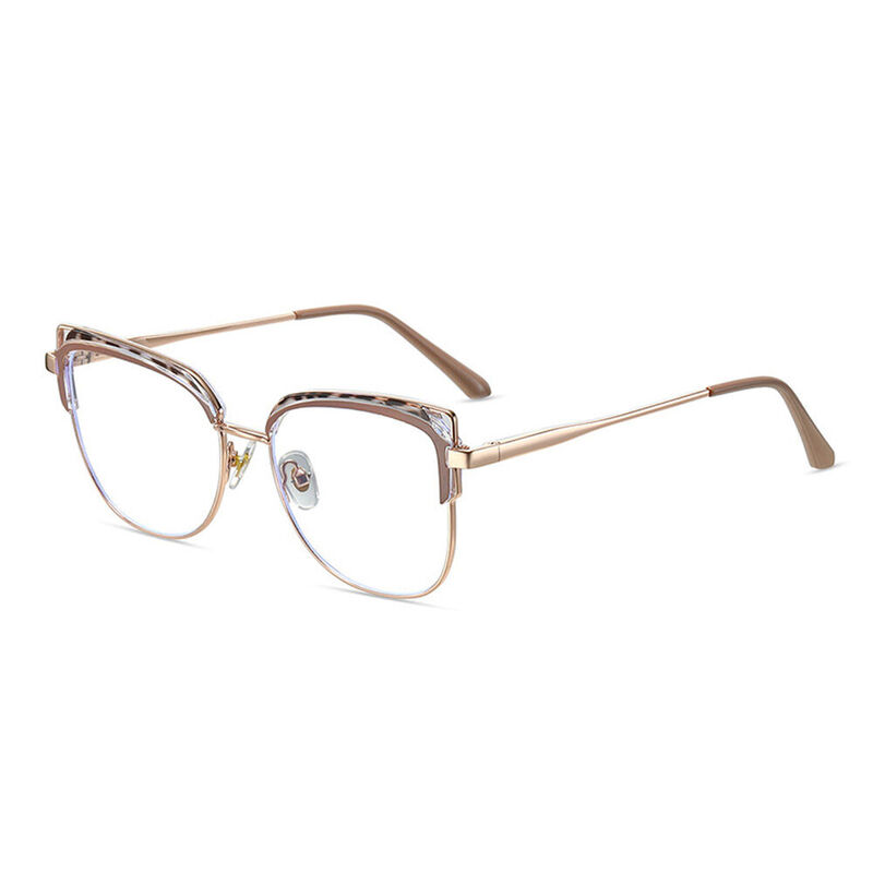 Tracy Cat Eye Leopard Glasses