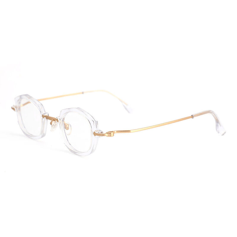 Simon Oval Clear Glasses