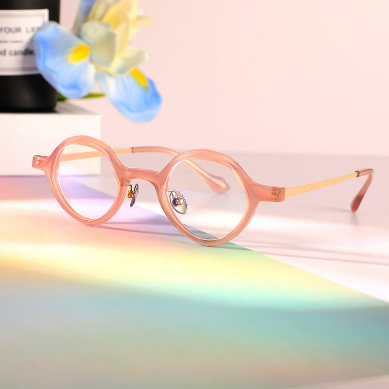 Payne Geometric Pink Glasses
