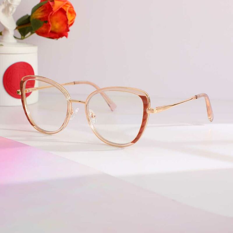 Sharon Cat Eye Champagne Glasses