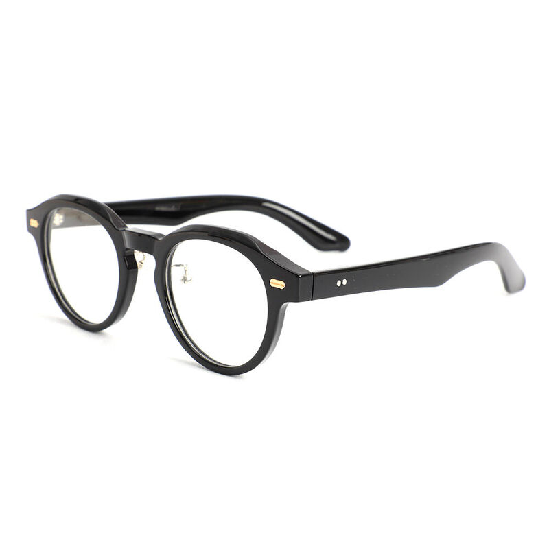Frederic Round Black Glasses