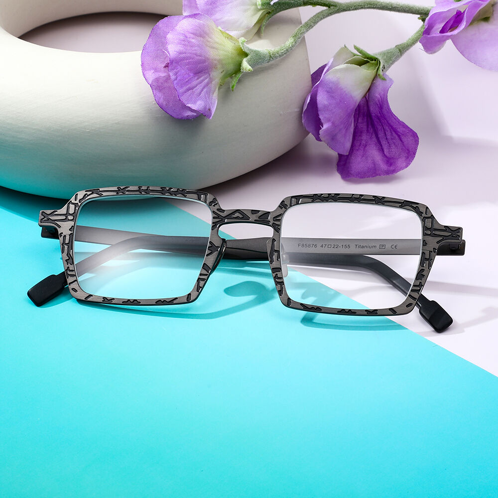 Fanny Square Gray Glasses