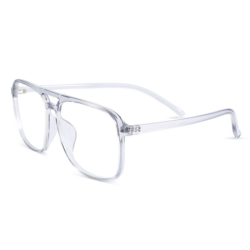 Horizon Aviator Transparent Grey Glasses