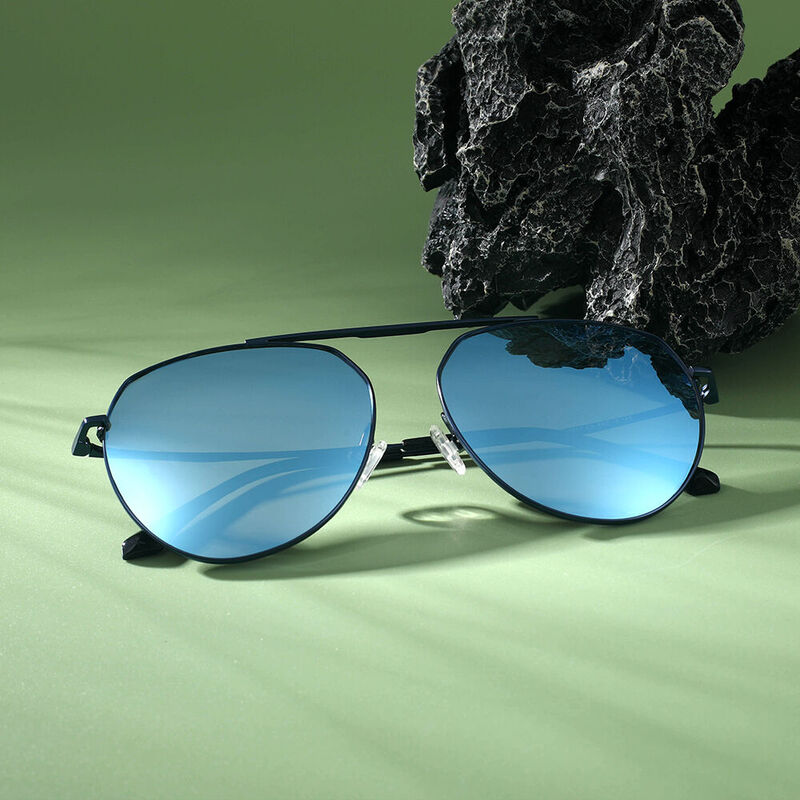 Cliff Aviator Blue Sunglasses