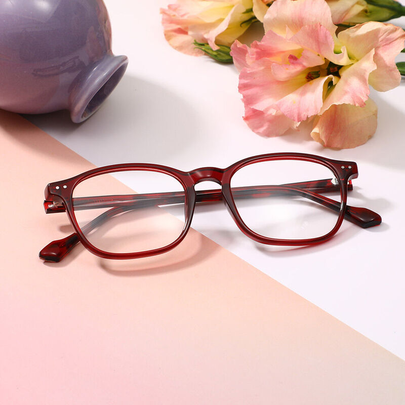 Susiap Square Red Glasses