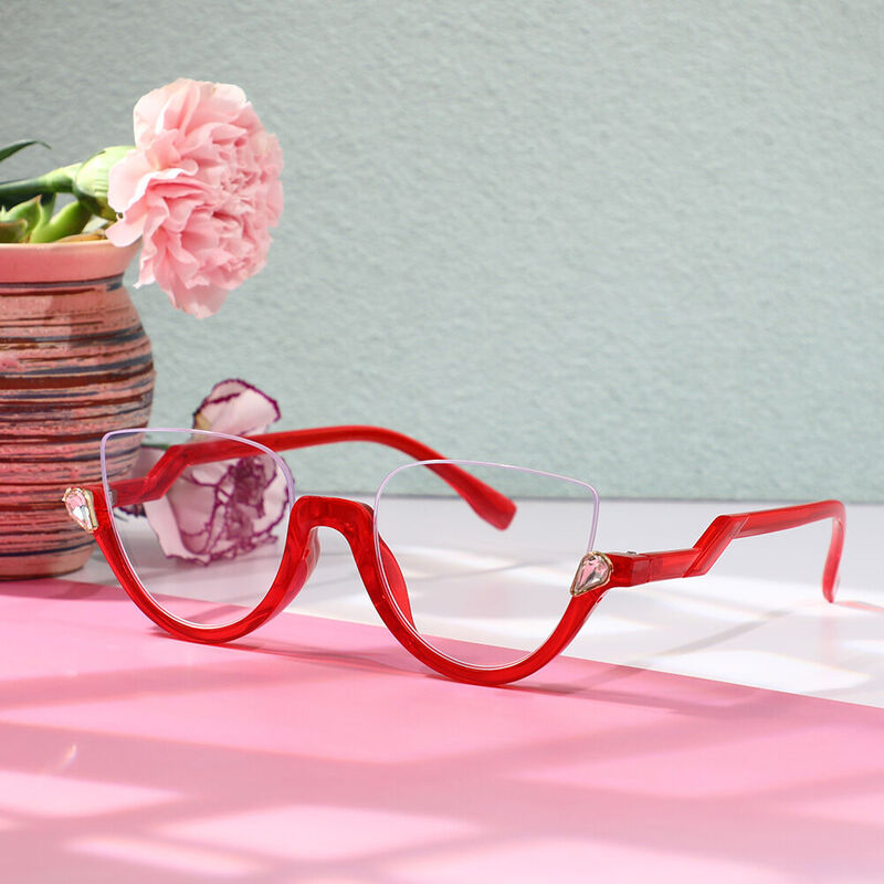 Riva Round Red Glasses