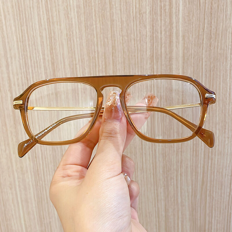 Lunettes de Vue Christoe Aviateur Orange