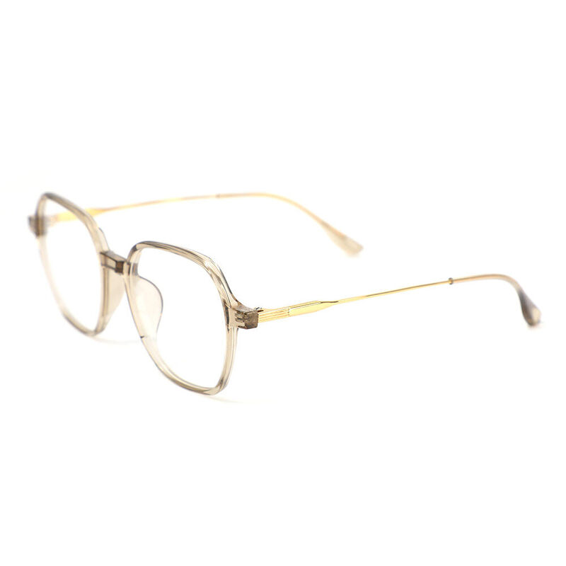 Virgil Geometric Brown Glasses