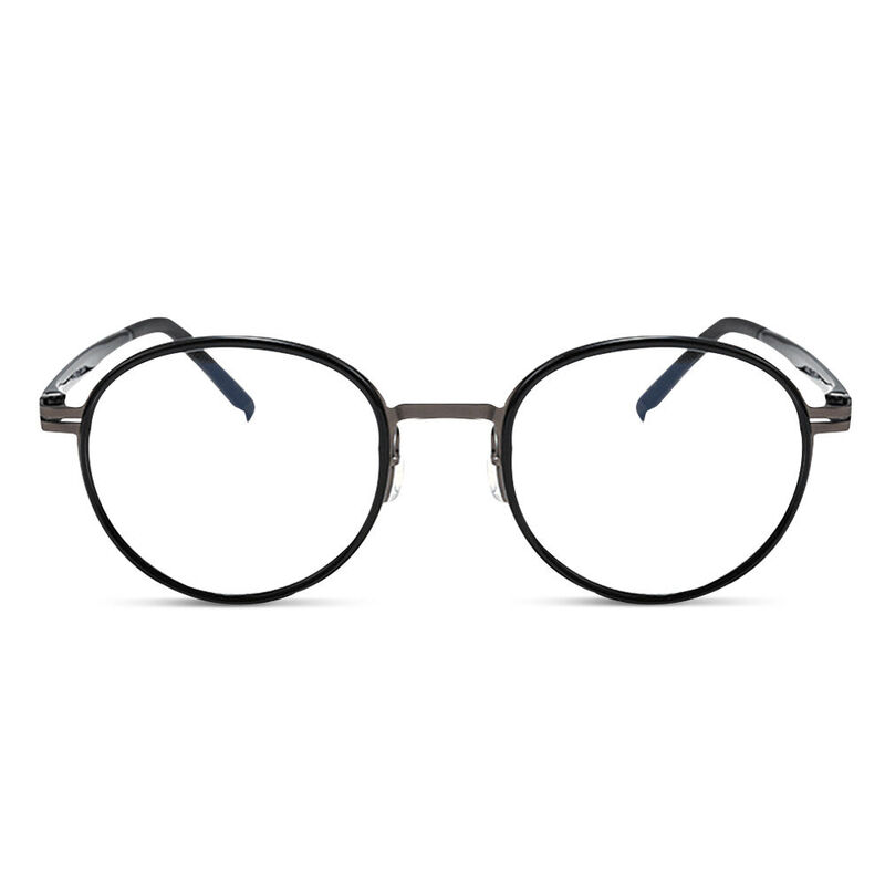 Emmie Round Black Glasses