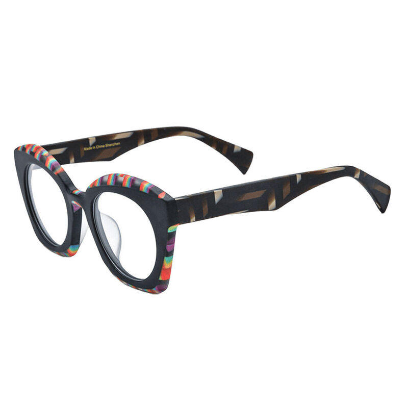 Faithe Cat Eye Black Glasses