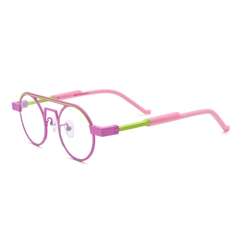 Harrima Aviator Pink Glasses