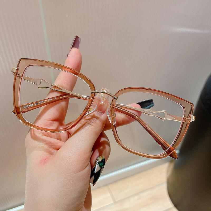 Henry Cat Eye Brown Glasses