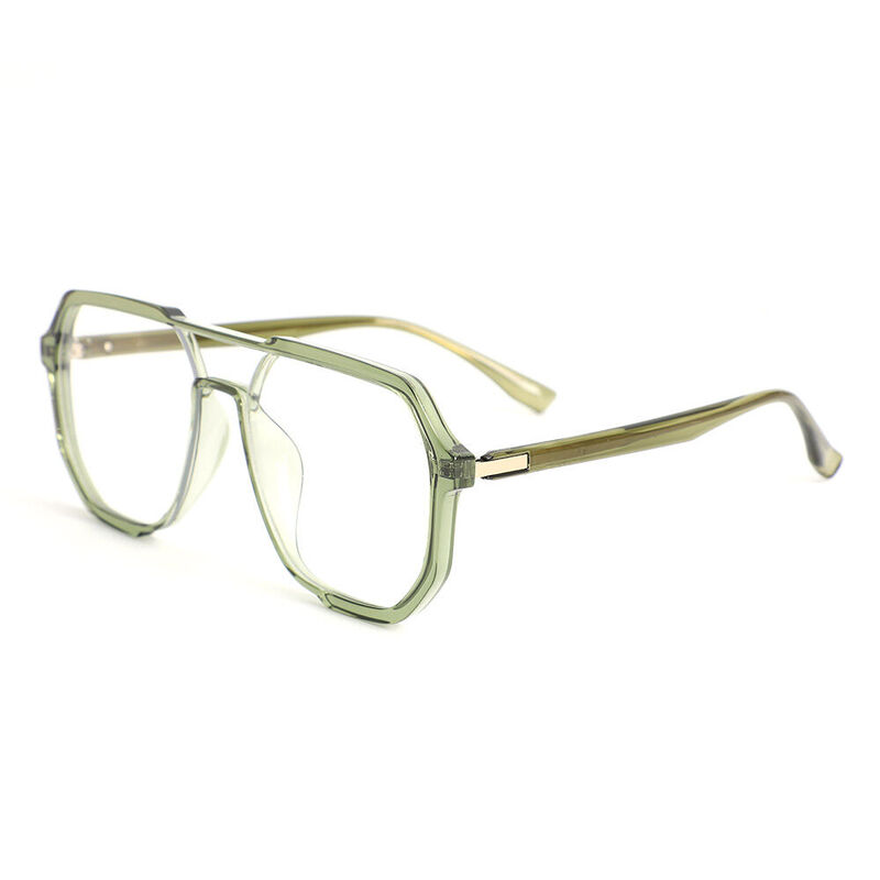 Carter Aviator Green Glasses