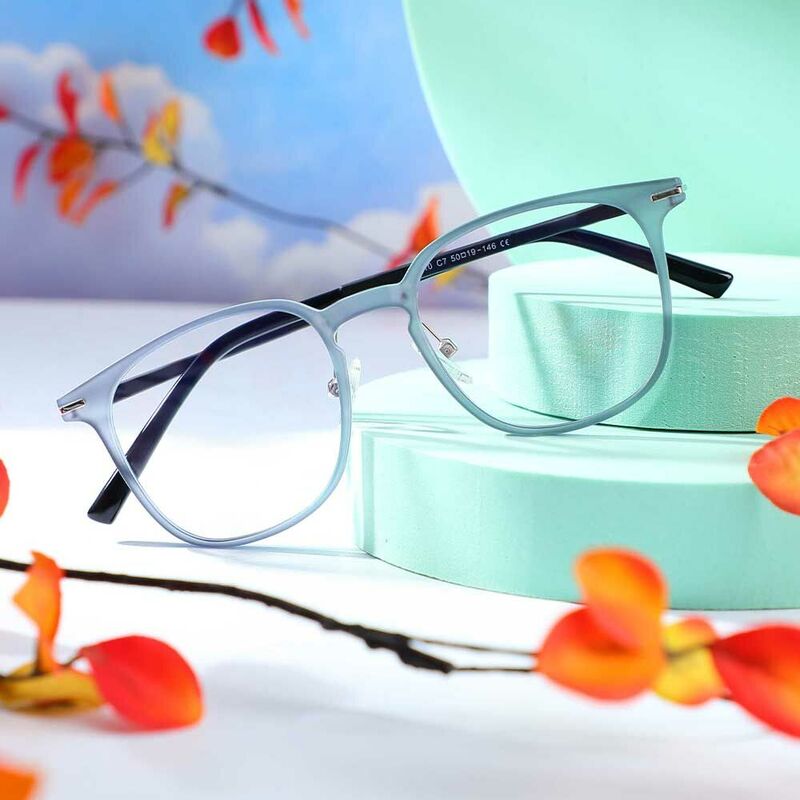 Mignon Square Blue Glasses