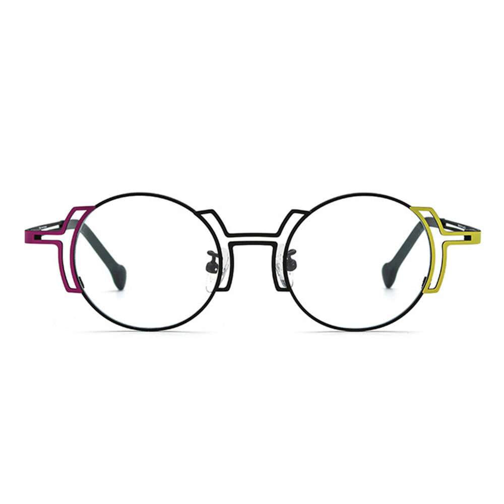 Kathleen Round Black Glasses