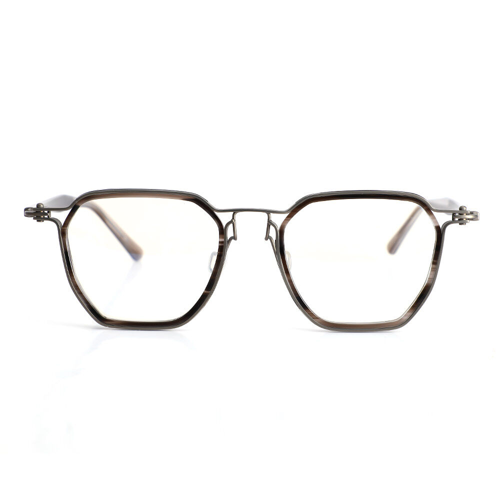 Elizabet Geometrische Graue Brille