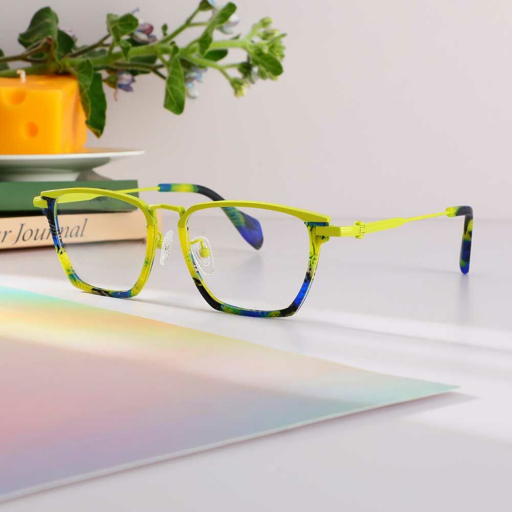 Occhiali da Vista Archibald Rettangolare Giallo