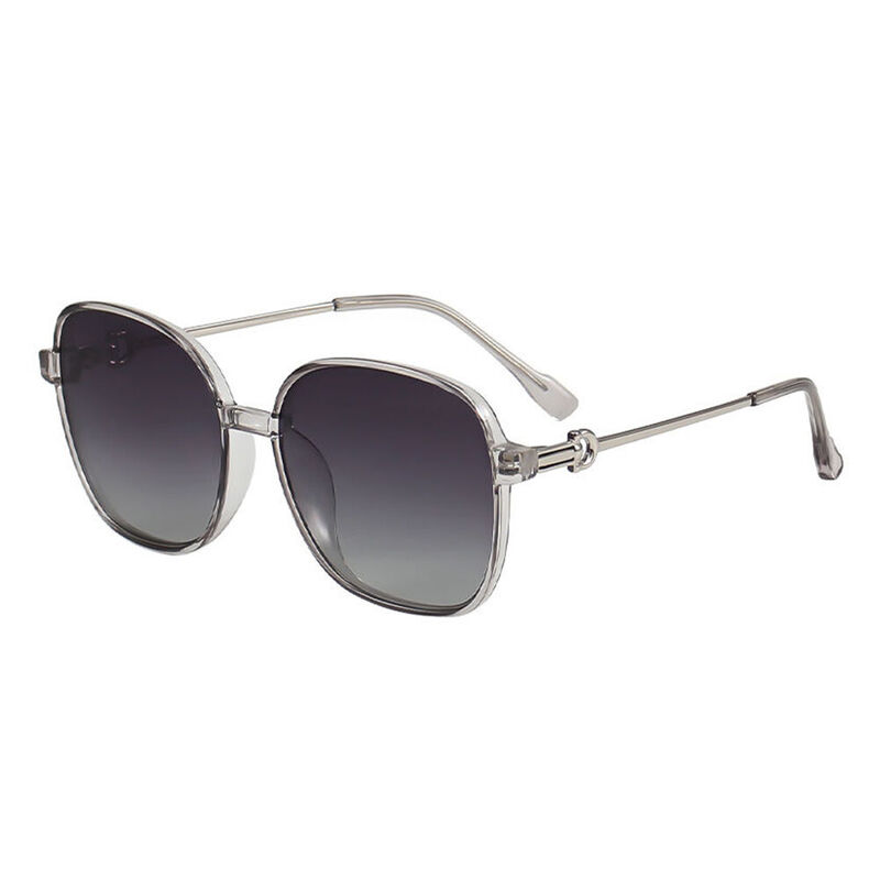 Sibyl Square Gray Sunglasses