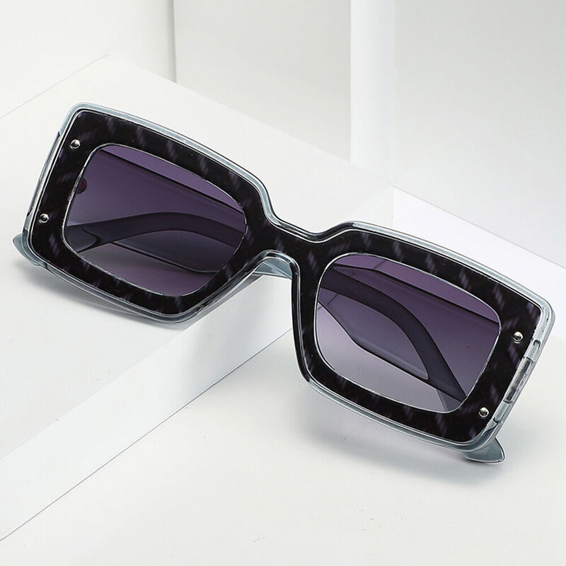 Jess Rectangle Gray Sunglasses