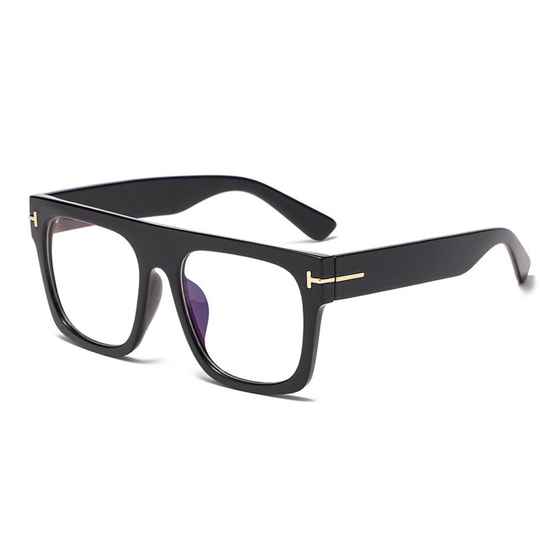 Vibrant Square Black Glasses - Aoolia.com
