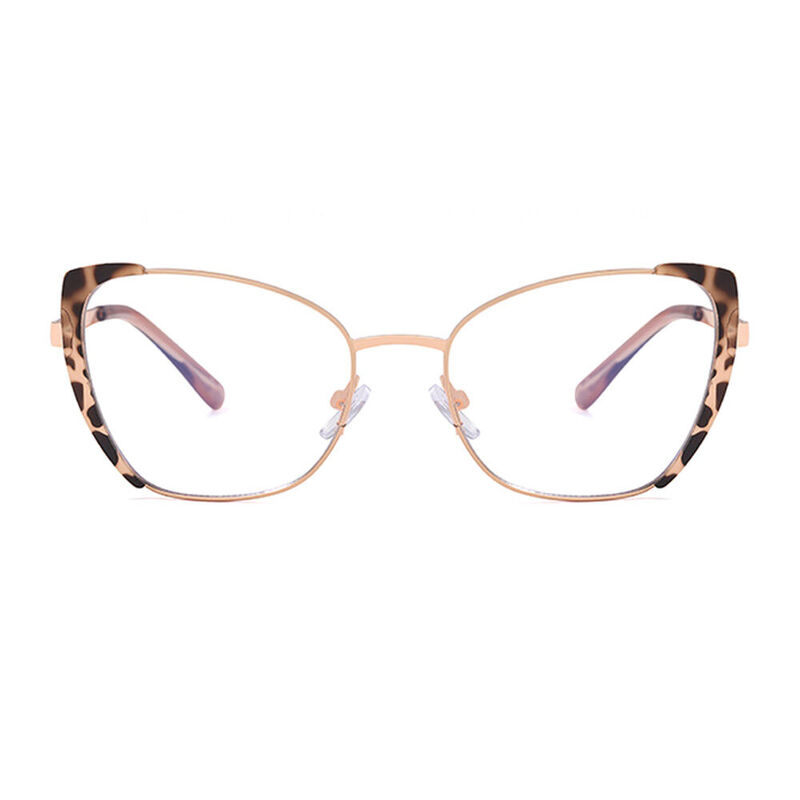 Delilah Cat Eye Leopard Glasses