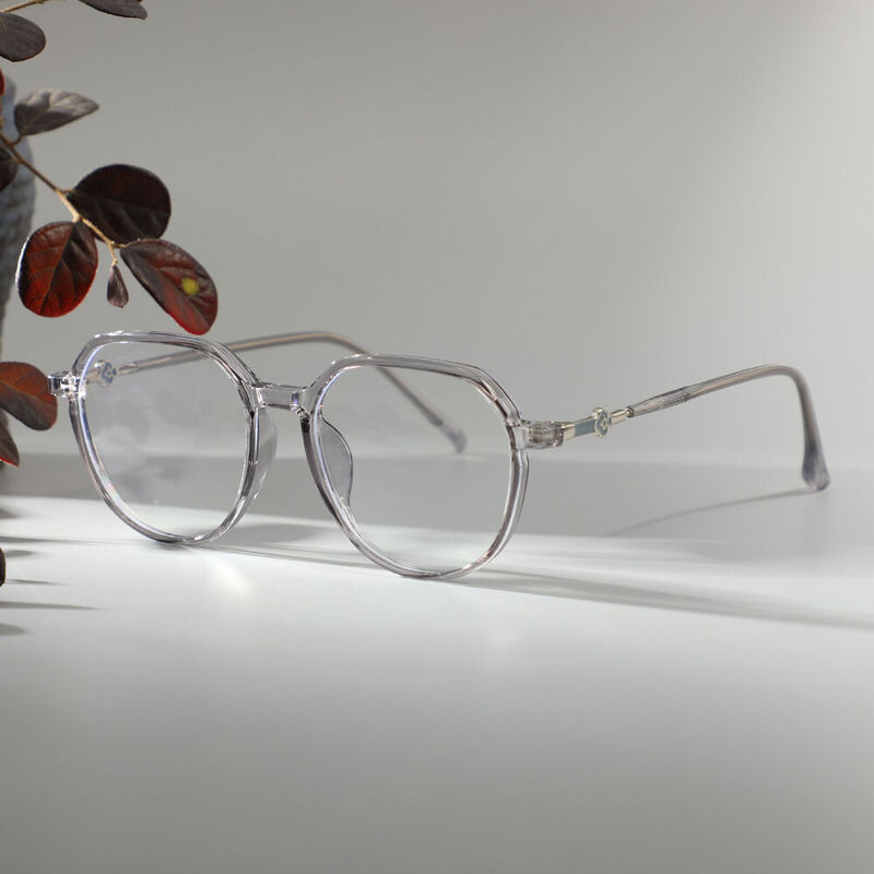 Gemmy Geometric Gray Glasses