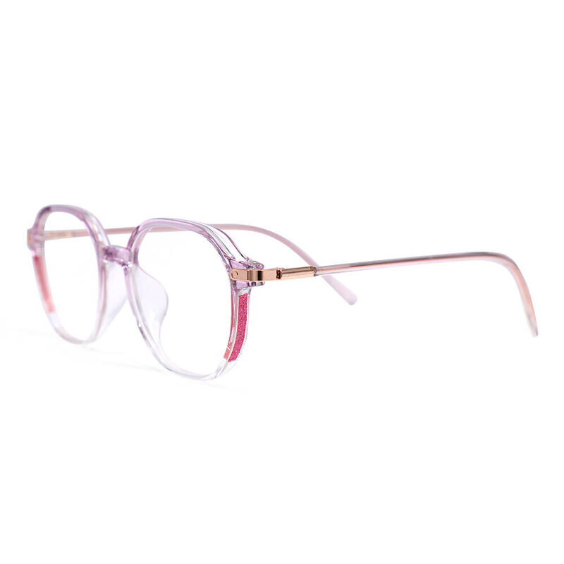Moora Geometric Purple Glasses