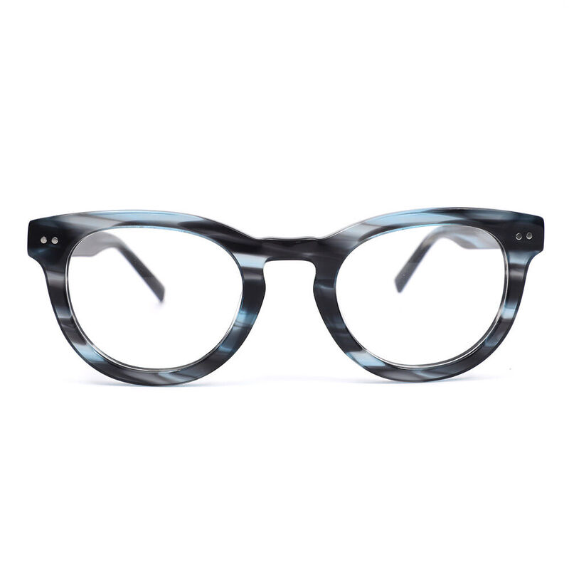 Marez Round Blue Glasses