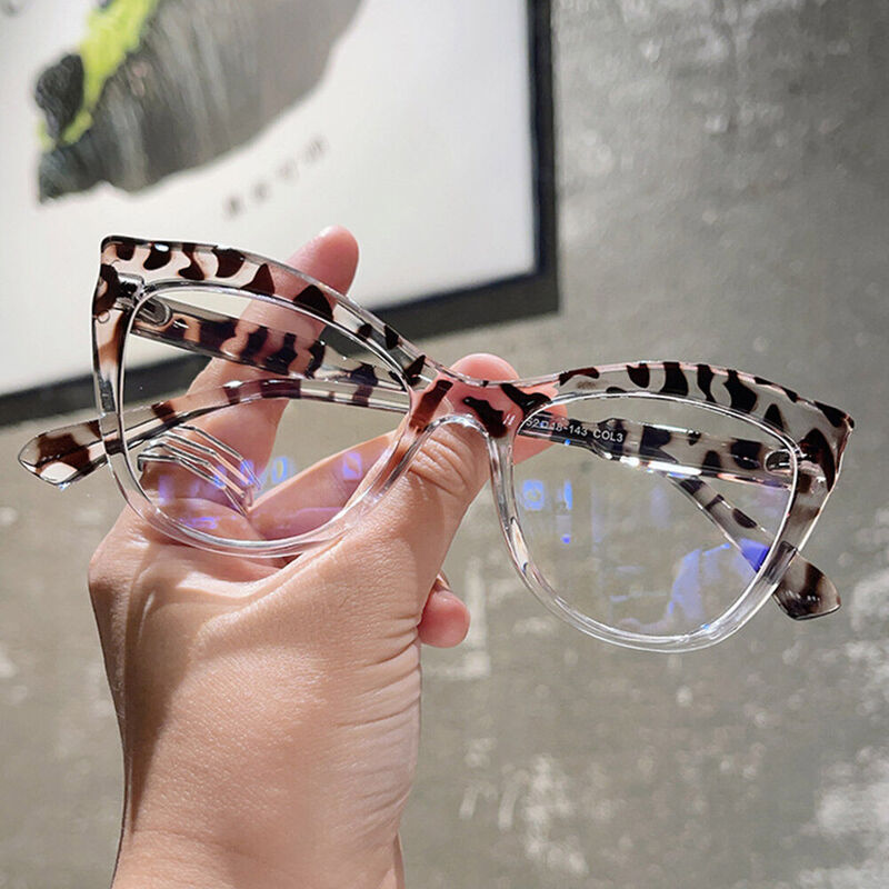 Mauric Cat Eye Leopard Glasses