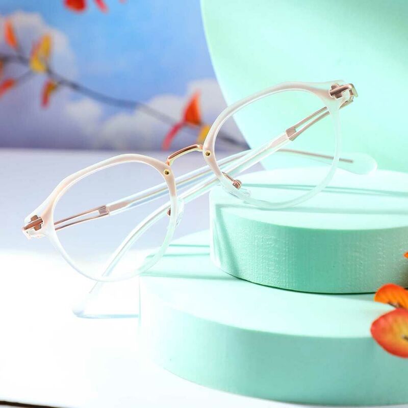Moira Round Clear Glasses