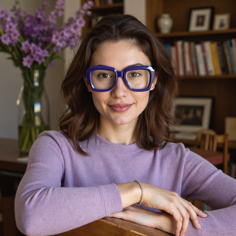 Webster Square Blue Glasses
