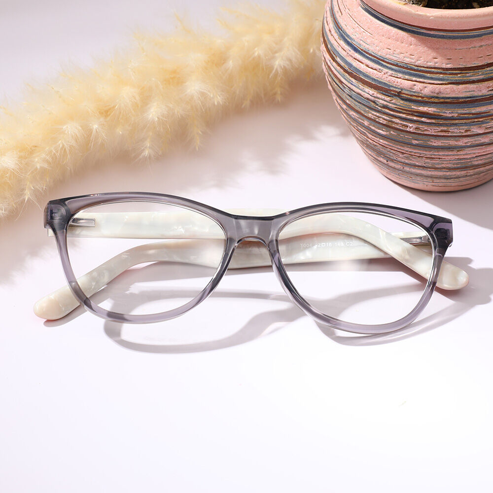 Dick Cat Eye Gray Glasses