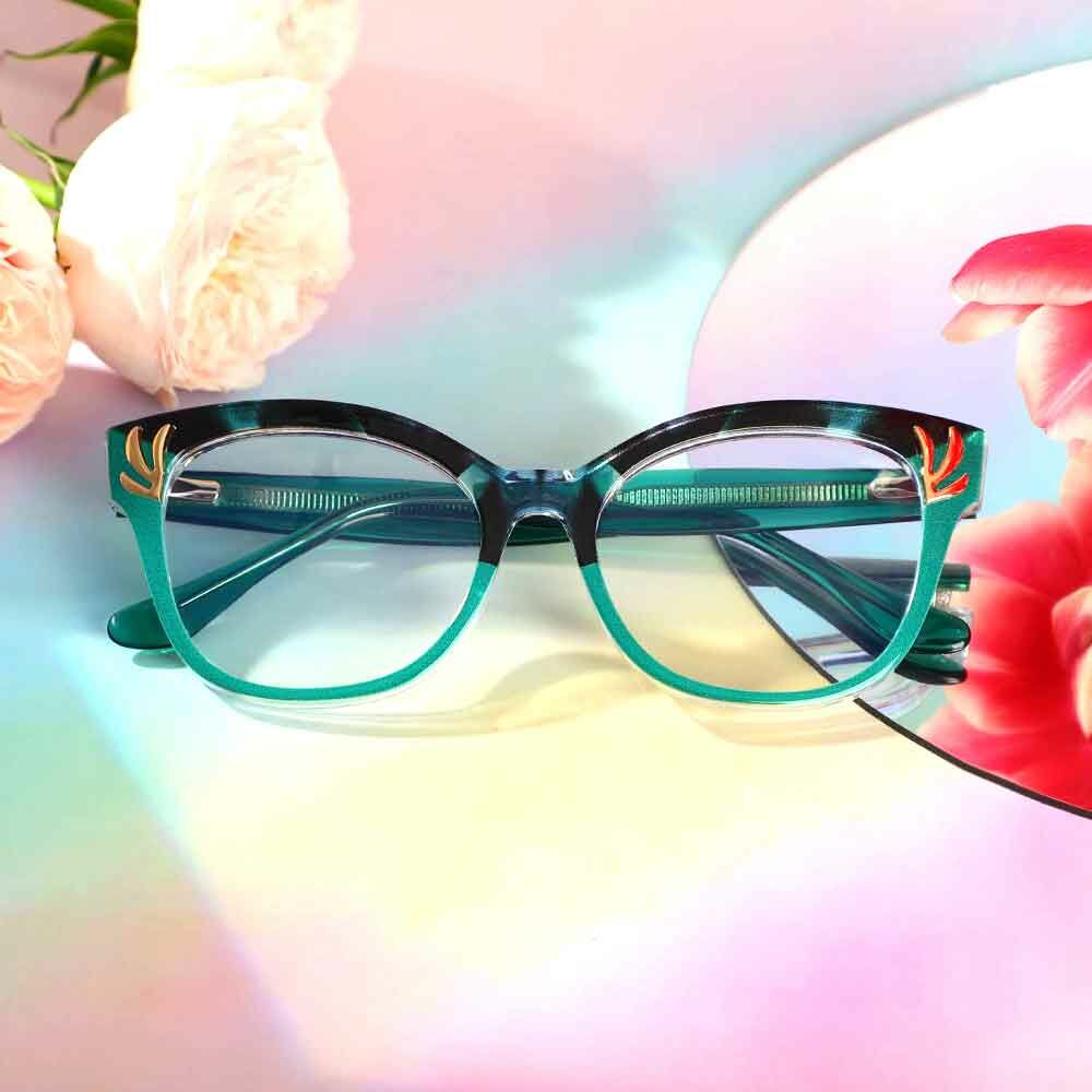 Lunettes de Vue Coverdalee Cat Eye Vert
