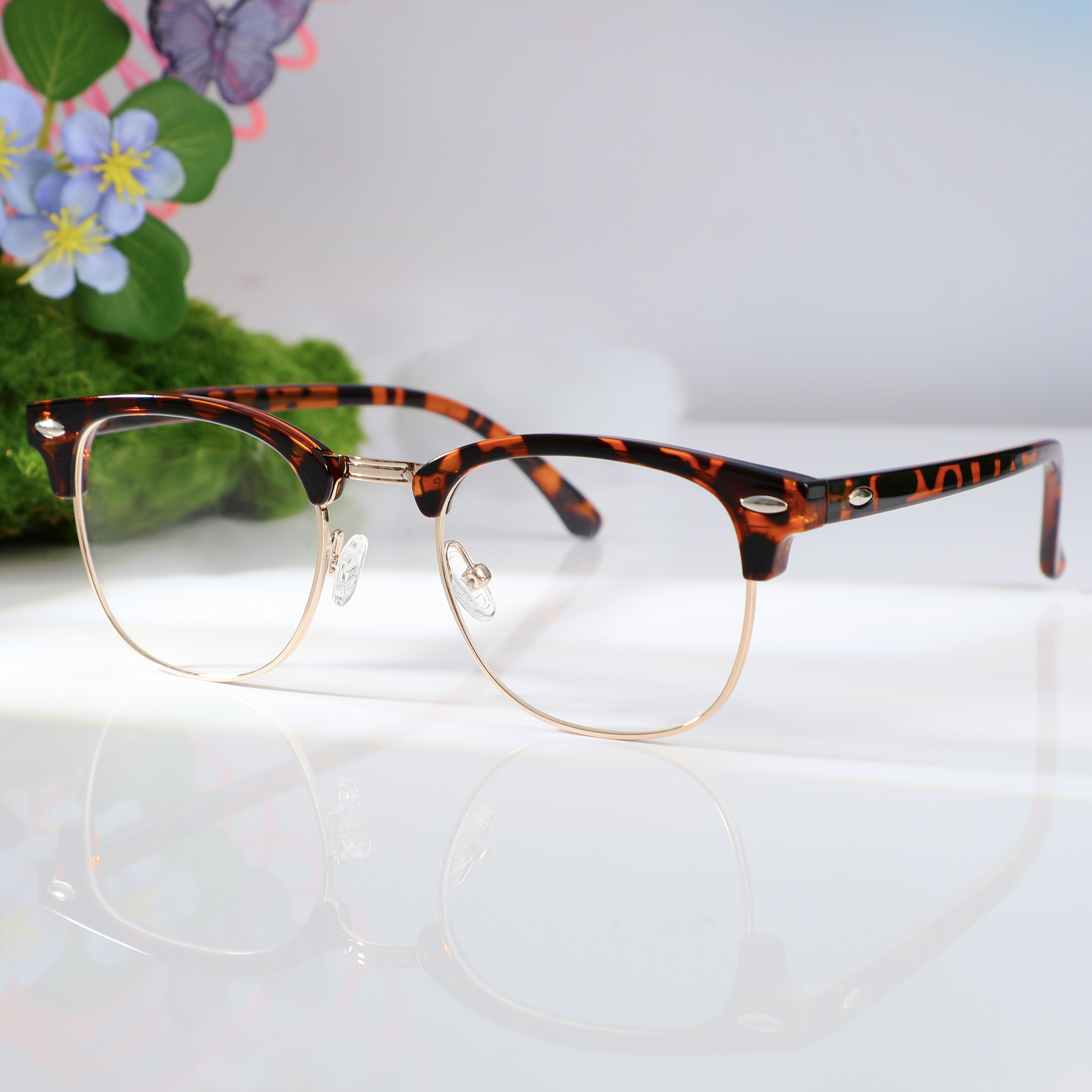 Occhiali da Vista Noel Browline Tartarugato