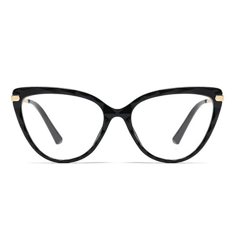 Sigrid Cat Eye Black Glasses