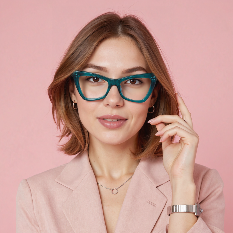 Occhiali da vista Fleur Cat Eye Nero