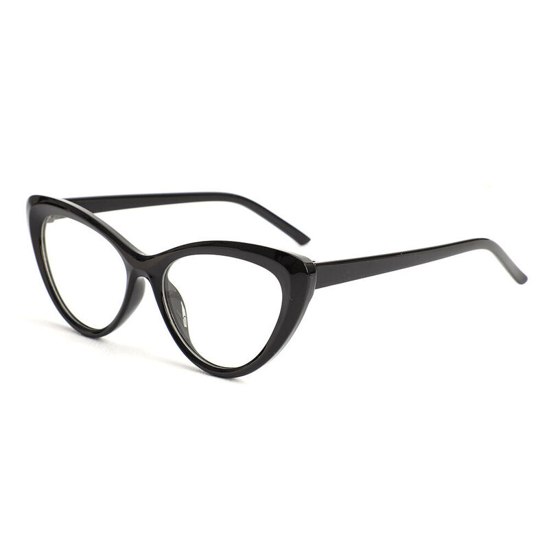Pearl Cat Eye Schwarze Brille