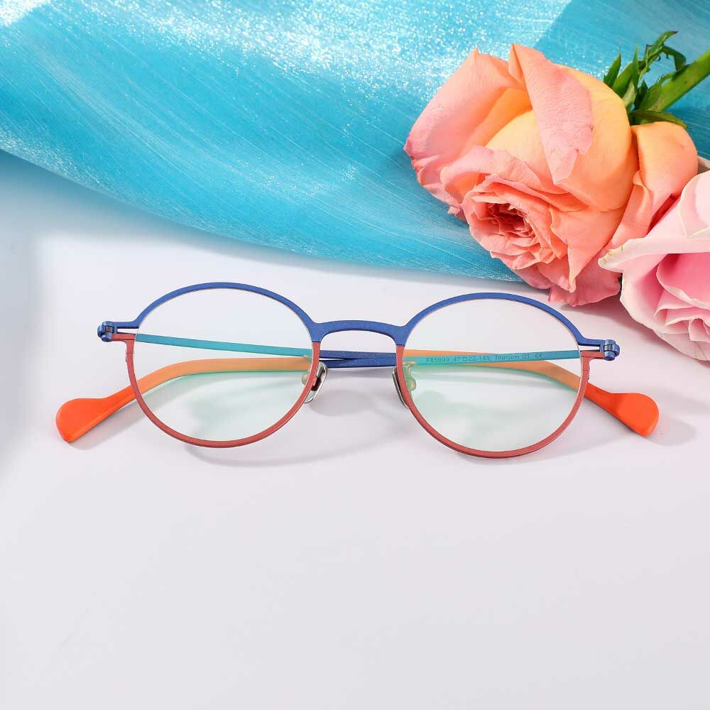 Lunettes de Vue Cook Ronde Bleu