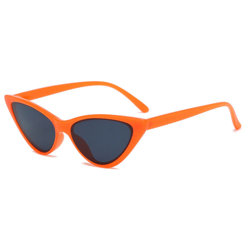 Eboni Cat Eye Orange Sunglasses
