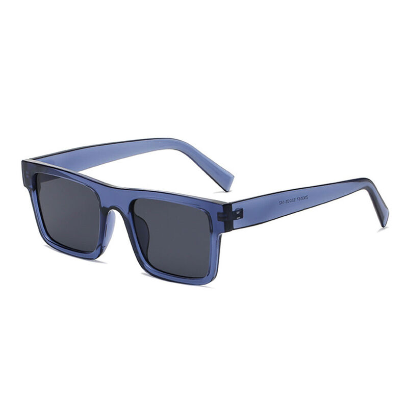 Jim Square Blue Sunglasses