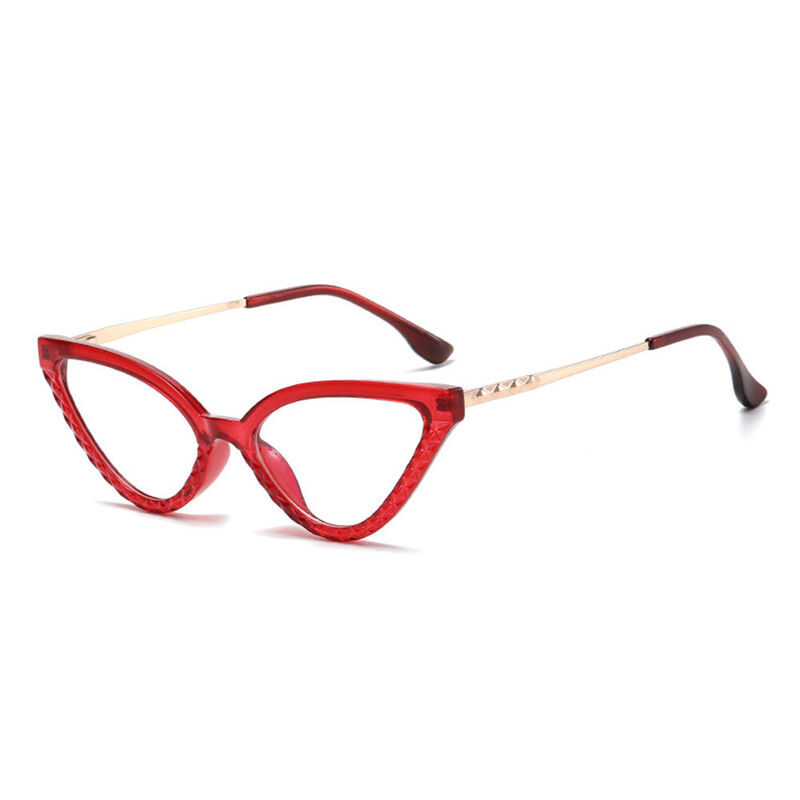 Evermore Cat Eye Red Glasses