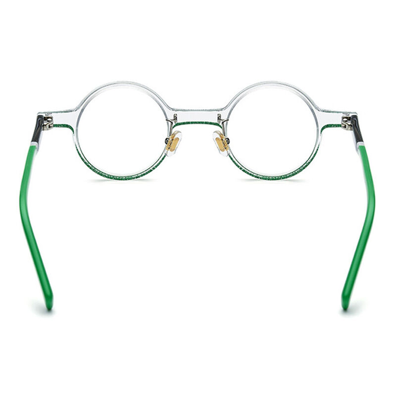Linet Round Green Glasses