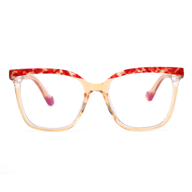 Daly Square Red Glasses - Aoolia.com
