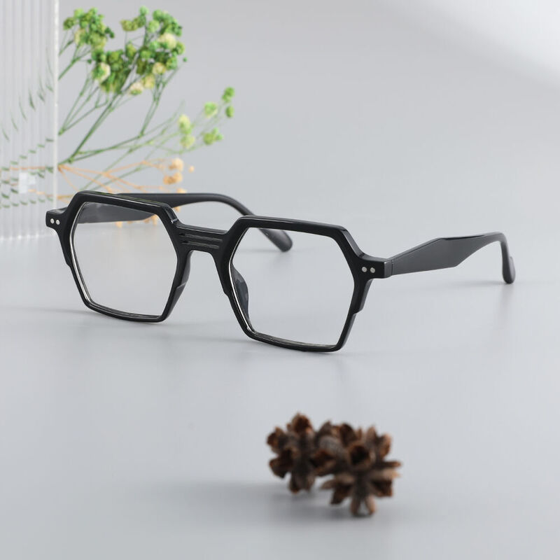 Reddy Geometric Black Glasses
