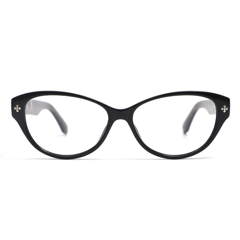 Croaoo Cat Eye Black Glasses