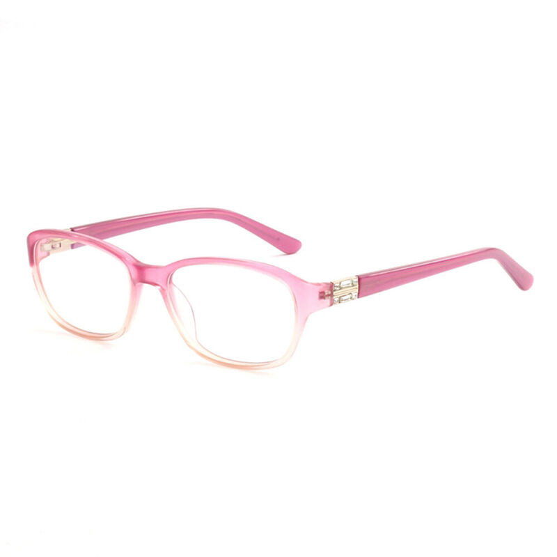 Howar Rectangle Pink Glasses