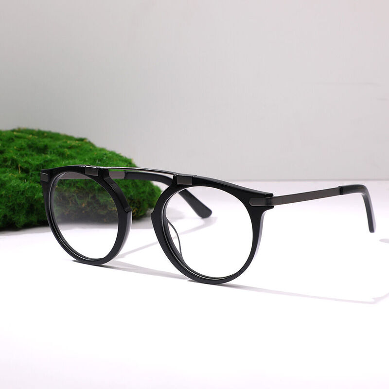 Chestert Pilote Schwarze Brille
