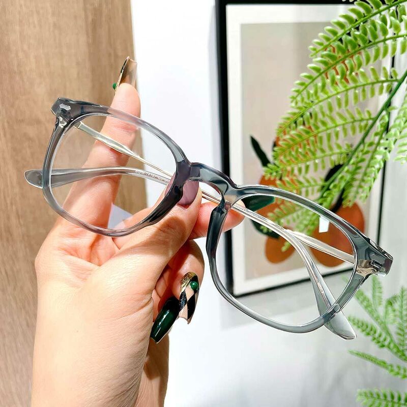 Pepys Square Gray Glasses